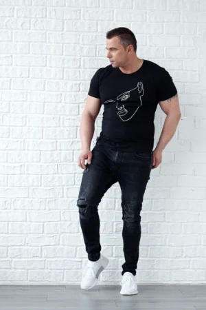 Vyriška palaidinė trumpomis rankovėmis